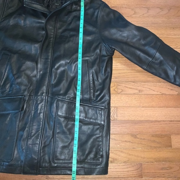 Vintage Liz Claiborne Black Lamb Leather Heavyweight Jacket Size XL Thinsulate - Picture 7 of 14